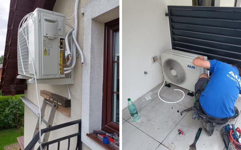 klimatyzacja split do samodzielnego montażu wykonywana przez instalatora z uprawnieniami f-gaz