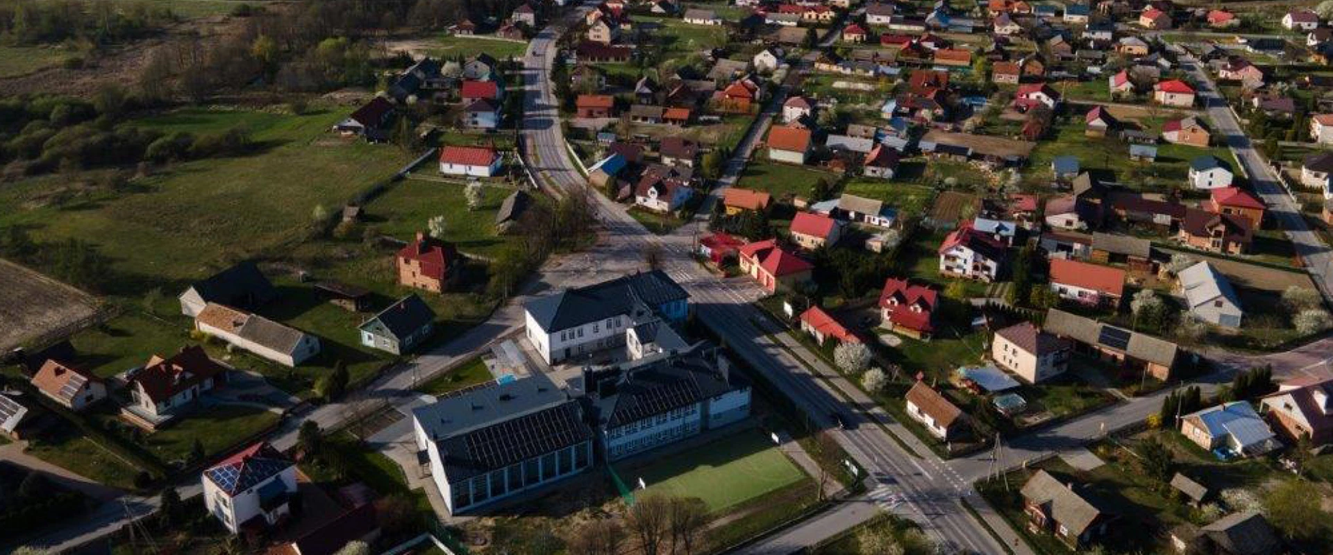 Widok na miasteczko Jastkowice, w którym wykonujemy montaż klimatyzacji